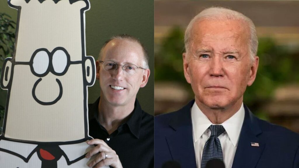 “Dilbert” creator Scott Adams reveals he has aggressive terminal cancer, likening his grim prognosis to that of President Joe Biden