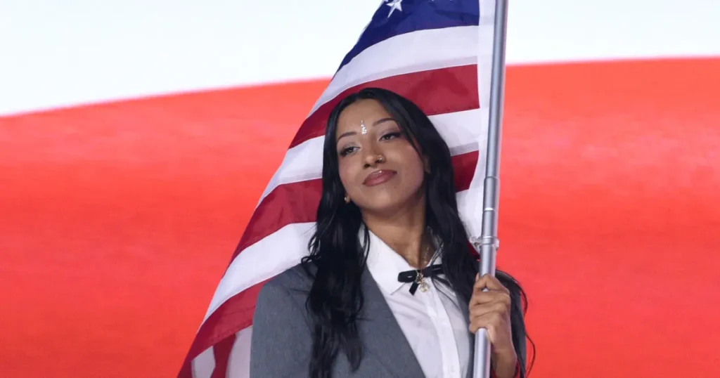 K-pop star Lara, a member of the pop group KATSEYE, was recently the subject of a false report to ICE in the U.S. Photo: Getty