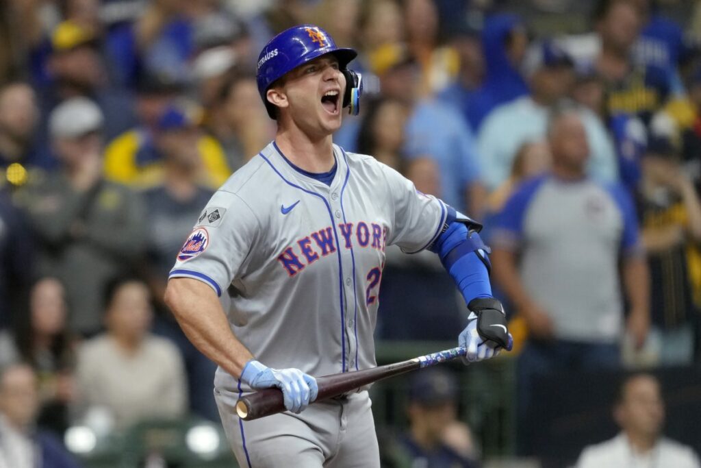The legend of Pete Alonso with the New York Mets appears to be growing year by year after breaking a David Wright record. Photo: Getty