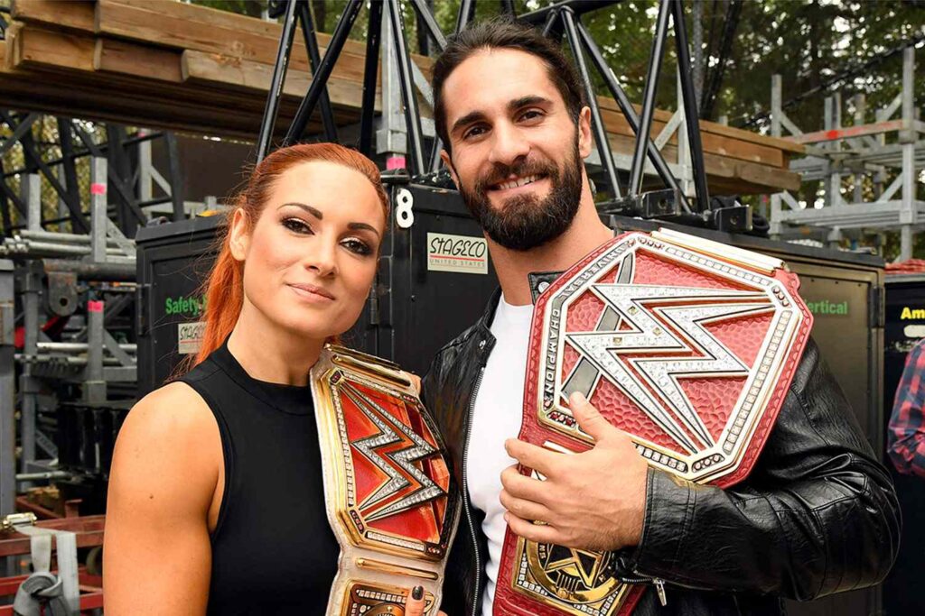 Burglars stole an undisclosed amount of cash from the Playa del Rey home of WWE superstars Seth Rollins and Becky Lynch. Photo: WWE