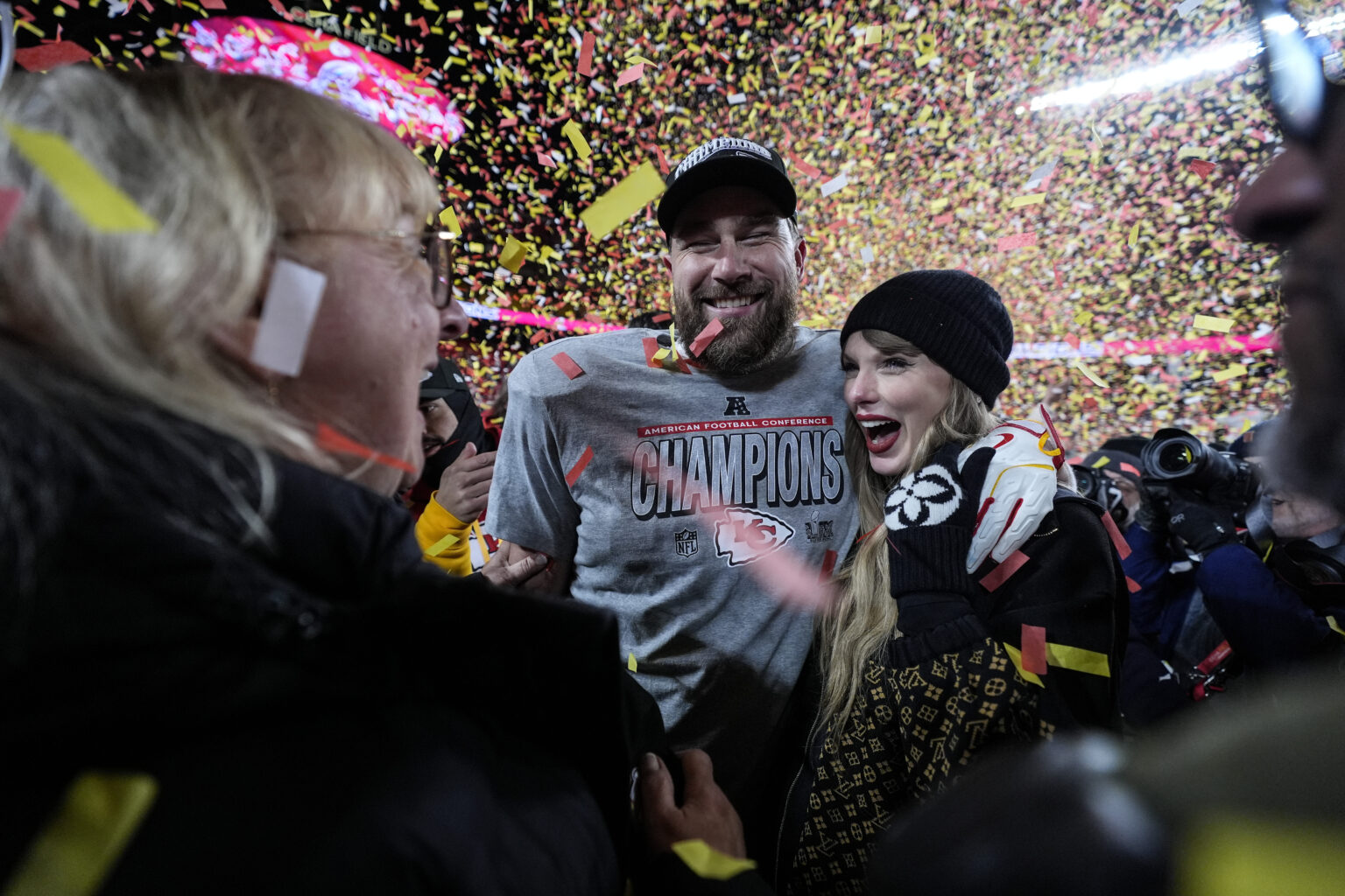Travis Kelce’s decline is due to his offseason commitments and his relationship with pop star Taylor Swift, says a former NFL coach. Photo: AP