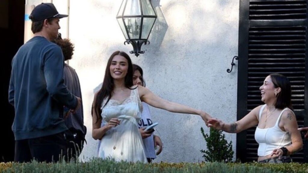 Madison Beer sparks dating rumors after NFL star Justin Herbert visits the set of her new music video, igniting fan speculation online
