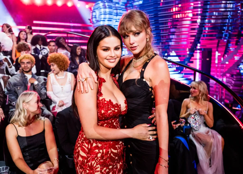 Selena Gomez looks back on her friendship with Taylor Swift and their teenage romances with the Jonas Brothers. Photo: Getty