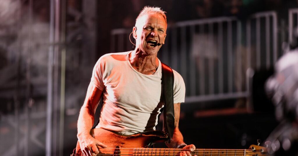Sting has his former Police bandmates watching every move he makes and every bond he breaks with a lawsuit over missing royalties. Photo: LA Times